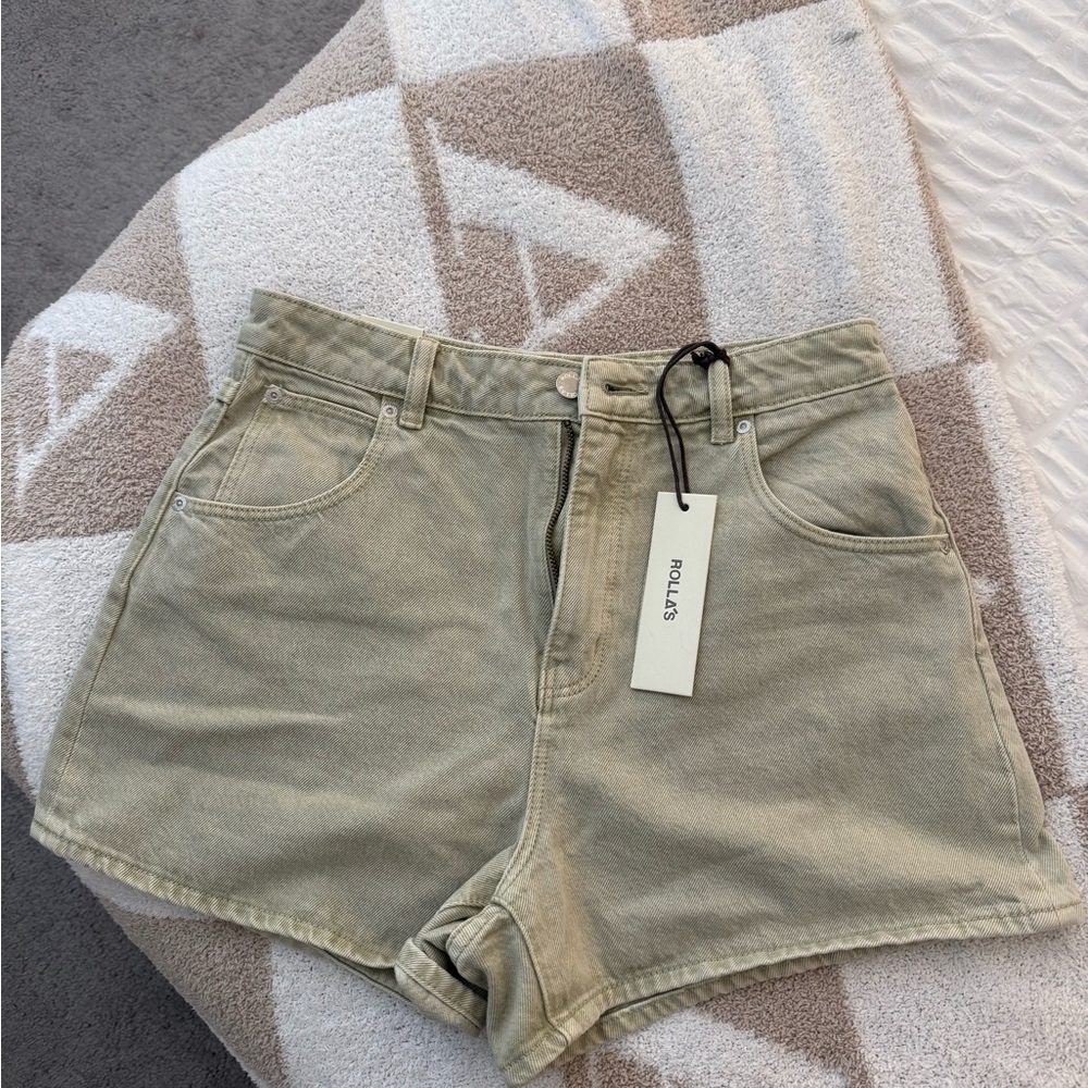 ROLLA'S Women's Olive Jean Shorts